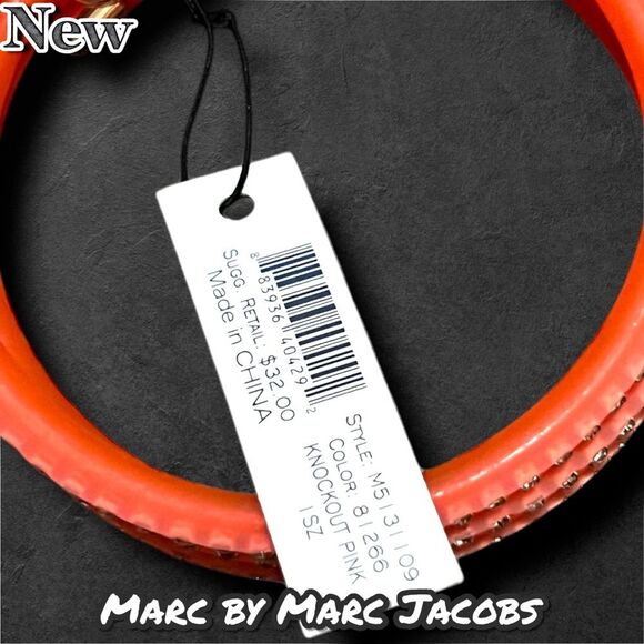NEW NWT Marc by Marc Jacobs Wrap Bracelet – Knockout Pink with Crystals - Picture 5 of 5